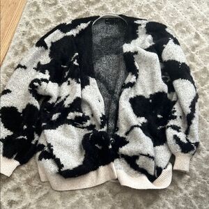 ASOS Curve Black and Cream Cardigan